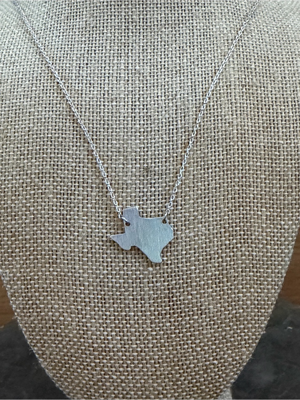 Must Have Silver Texas State Pendant Necklace - Picture 3 of 5